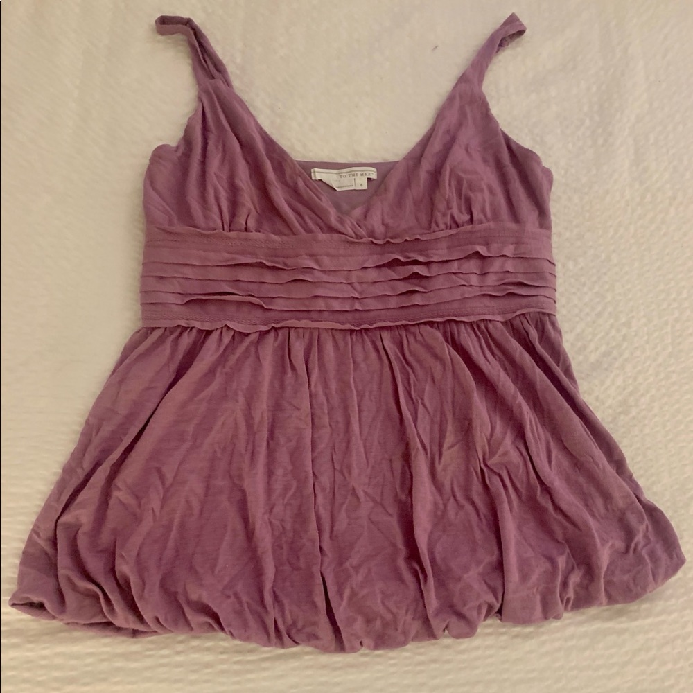 To the Max spaghetti strap purple blouse size 6